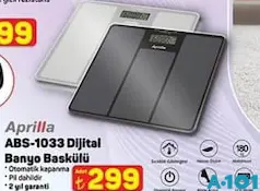 APRİLLA ABS-1033 DİJİTAL BANYO BASKÜLÜ fiyat ve kampanya bilgisi
